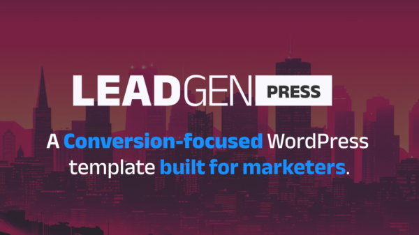 LeadGen Press - Conversion-focused lead generation WordPress Template