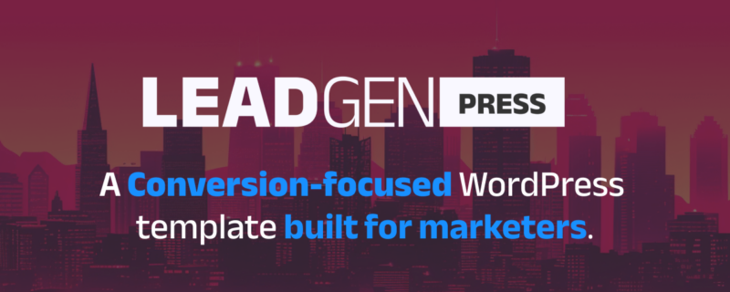 LeadGen Press - Conversion-focused lead generation WordPress Template